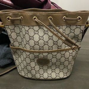 Gucci vintage bucket bag.  Crossbody.